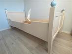 Stevig wit houten bed 210-94 met bodem en matras, Huis en Inrichting, Slaapkamer | Bedden, Ophalen, 90 cm, Eenpersoons, Zo goed als nieuw