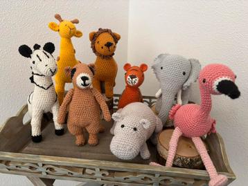Uniek: complete set handmade safari en/of dierentuindieren beschikbaar voor biedingen