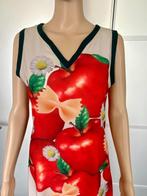 F692 Nieuw: Smash maat 36/38=S/M jurk jurkje rood/beige, Kleding | Dames, Jurken, Nieuw, Knielengte, Maat 36 (S), Rood