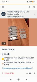 Nemef sloten, Ophalen of Verzenden, Slot