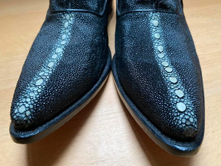 Exclusieve Italiaanse heren schoenen roggenleer maat 43, Kleding | Heren, Schoenen, Nieuw, Veterschoenen, Zwart, Verzenden