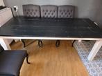 Houten Tafel - Binnen/Buiten, Ophalen, Gebruikt, Rechthoekig, 50 tot 100 cm