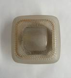 In prijs verlaagd: Retro Plafondlamp Paarlemoer Glas, Ophalen of Verzenden, Gebruikt, Glas