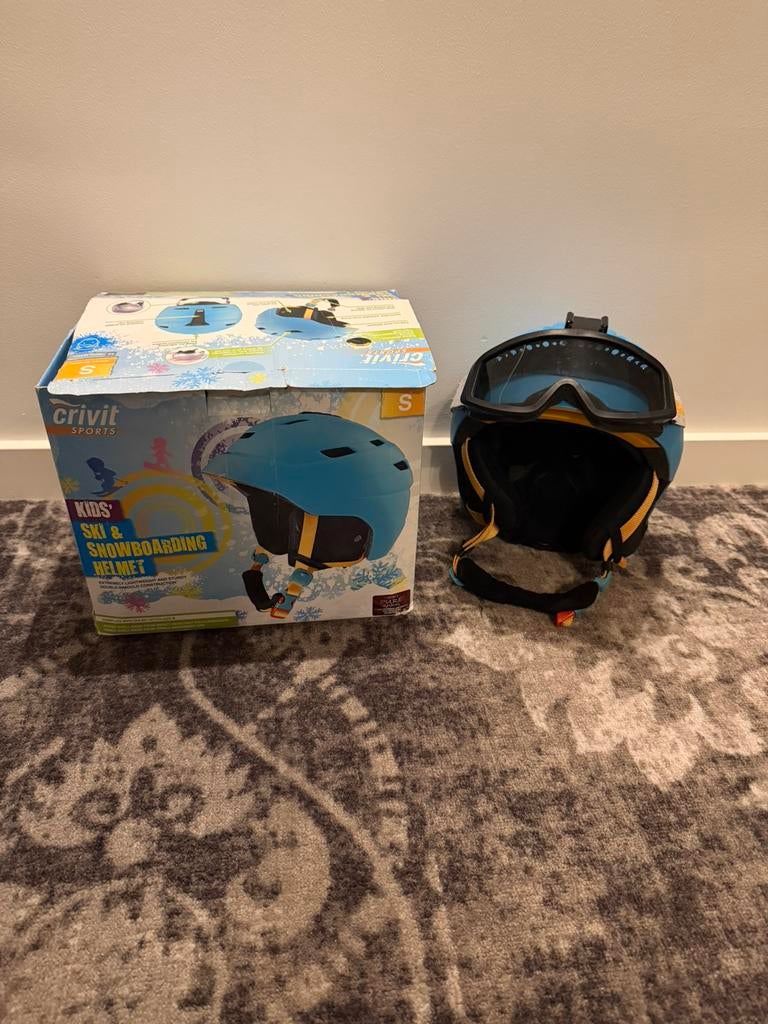 Ski helm kid+ bril, Sport en Fitness, Snowboarden, Ophalen of Verzenden, Gebruikt, Helm of Bescherming