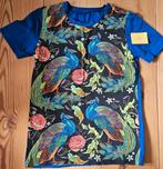 T-shirt met pauwenprint maat 134, Gebruikt, Jongen of Meisje, Ophalen of Verzenden, Shirt of Longsleeve