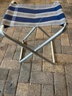 Inklapbaar krukje met blad, Ophalen, Gebruikt, Campingmeubel-accessoire