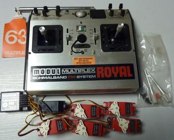 Multiplex Royal 8ch Pro MIX + servo's Vintage beschikbaar voor biedingen