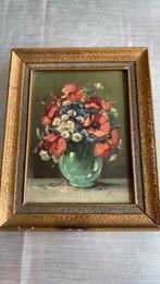 Prachtig stilleven bloemen schilderijtje, Antiek en Kunst, Kunst | Schilderijen | Klassiek, Ophalen of Verzenden