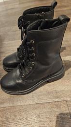 Leren boots, Zwart, Lage of Enkellaarzen, Ophalen of Verzenden, Zo goed als nieuw