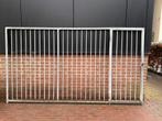 Voorpaneel hondenkennel, gegalvaniseerd., Dieren en Toebehoren, Hondenhokken, Ophalen, Hondenkennel, 100 cm of meer, 110 cm of meer