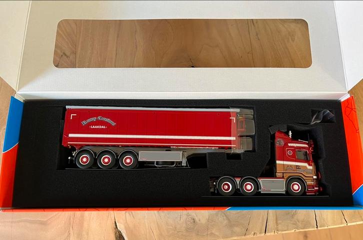 Tekno RONNY CEUSTERS Scania R 6x2 met 3-assige kipper, Hobby en Vrije tijd, Modelauto's | 1:50, Nieuw, Bus of Vrachtwagen, Tekno