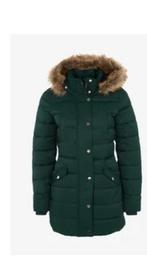 Groene Winterjas - Mint & Berry - Maat 38, Kleding | Dames, Ophalen of Verzenden, Zo goed als nieuw, Maat 38/40 (M), Groen