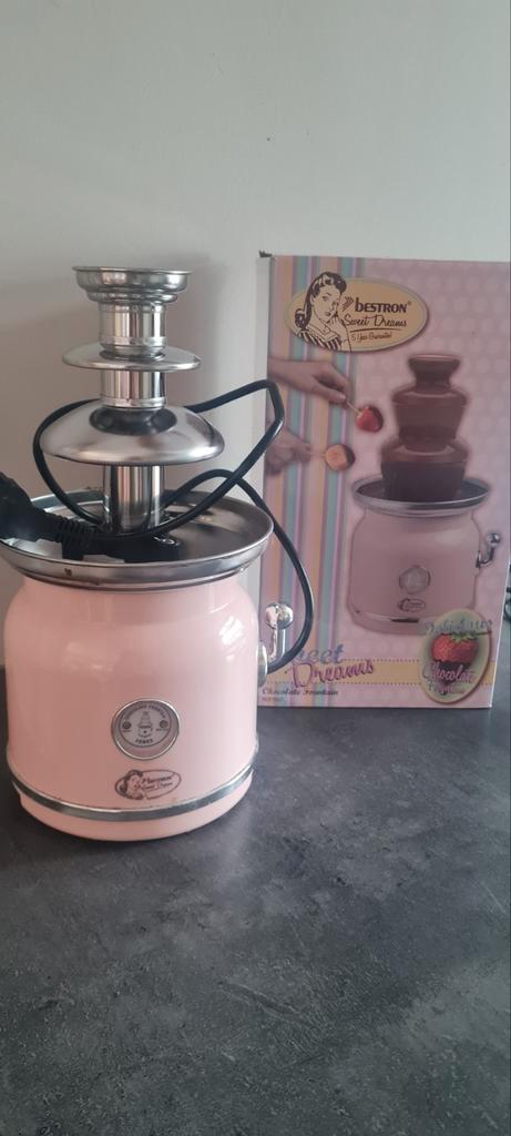 Bestron ACF700P roze chocolade fontein, Witgoed en Apparatuur, Fonduesets, Zo goed als nieuw, Elektrisch, Ophalen of Verzenden
