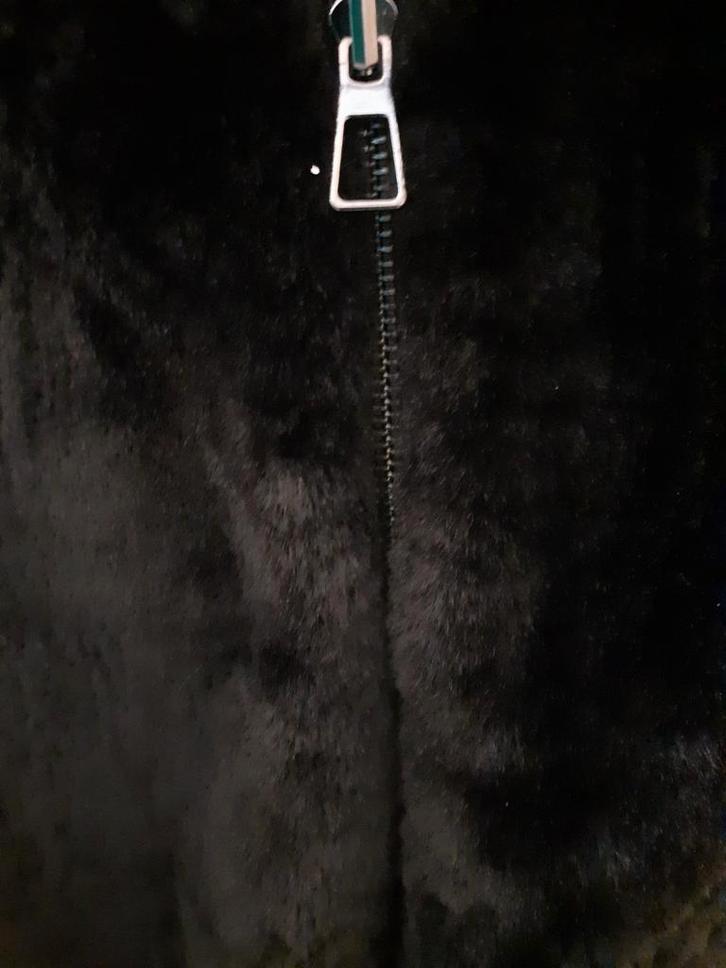 mooi vlot bontjasje met capuchon, Kleding | Dames, Jassen | Winter, Nieuw, Maat 42/44 (L), Zwart, Ophalen of Verzenden