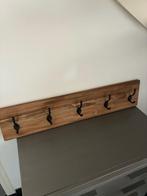 Wand kapstok 5 haken, Indonesisch tropisch hardhout., Nieuw, Minder dan 100 cm, Hout, Ophalen
