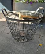 Oude aardappelmand, Ophalen, Gebruikt, Rond