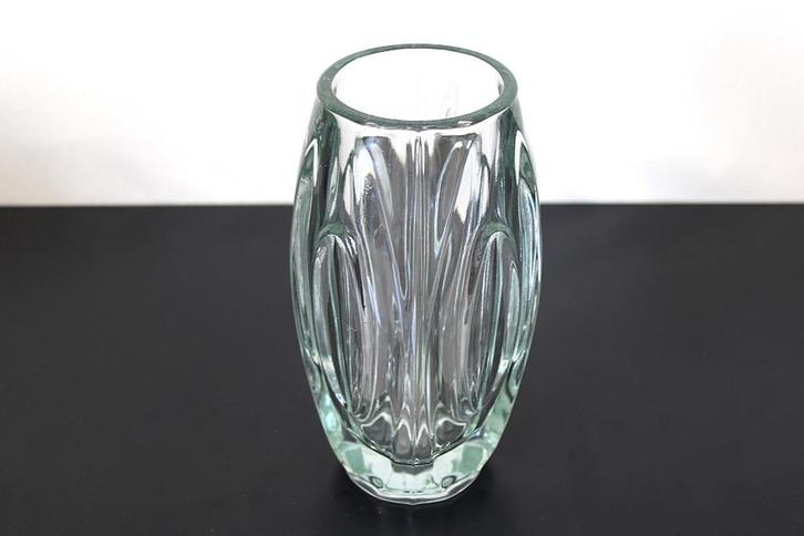 Bullet vaas of lensvaas, Rudolf Schrotter, Sklo Union, 20 cm, Antiek en Kunst, Antiek | Glas en Kristal, Ophalen of Verzenden
