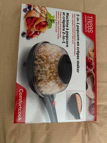 Nieuwe Trebs popcornmaker & pannenkoekmaker nieuw beschikbaar voor biedingen