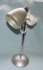 Bureaulamp tafellamp zilverkleurig verstelbaar 40 cm hoog, Huis en Inrichting, Minder dan 50 cm, Gebruikt, Ophalen of Verzenden