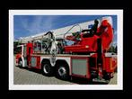 Brandweer Ladderwagen Truck Vrachtwagen., Verzamelen, Ansichtkaarten | Themakaarten, Ongelopen, Ophalen of Verzenden, Voertuig