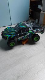 Traxxas Slash 4x4 BL2-S brushless short course RTR - Groen, Elektro, Gebruikt, Auto offroad, Ophalen of Verzenden