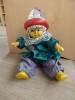 pierrot pop met stenen hoofd, handen en voeten, Verzamelen, Poppen, Ophalen of Verzenden, Gebruikt, Pop