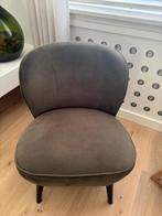 Woood fauteuil velvet green, Huis en Inrichting, Fauteuils, Ophalen, Zo goed als nieuw, 50 tot 75 cm
