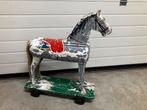 Brocant paard op wieltjes 63cm, Ophalen