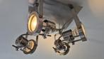 Industriële Plafondlamp met Spots lamp, Ophalen of Verzenden, Gebruikt, Metaal, Industrieel