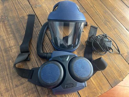 Sundström SR570 volgelaatsmasker +SR500 accu-aanblaasunit, Doe-het-zelf en Verbouw, Adembescherming, Gebruikt, Volgelaatsmaskers