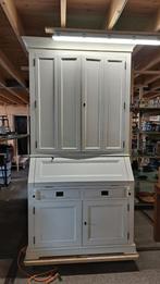 Secretaire, wandkast, bureau afm. 115x50x235 cm (lxbxh), Ophalen, Gebruikt