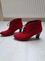 Leuke rode enkellaarsjes maat 37, Ophalen of Verzenden, Zo goed als nieuw, Rood