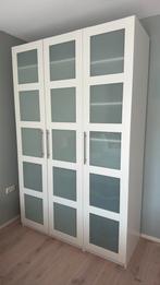 PAX kledingkast wit met frosted glass deuren ikea, Huis en Inrichting, Kasten | Kledingkasten, Ophalen, 100 tot 150 cm, 200 cm of meer