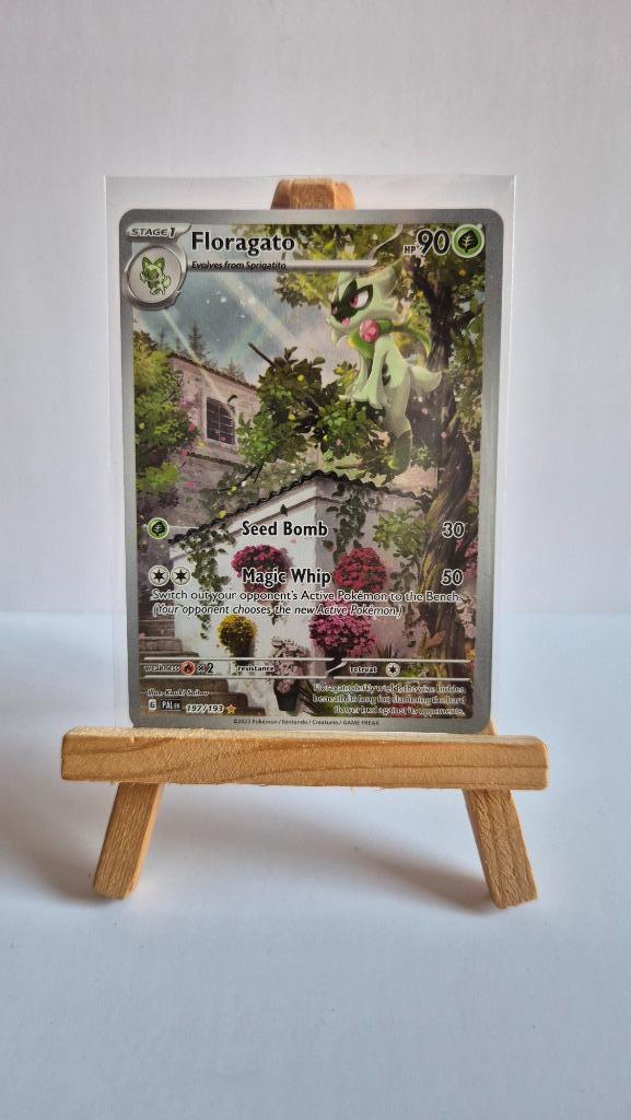 Floragato 197/193 Paldeo Evolved, Hobby en Vrije tijd, Verzamelkaartspellen | Pokémon, Zo goed als nieuw, Losse kaart, Foil, Verzenden