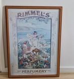 Art-Nouveau, Rimmel's Perfumery, ingelijste reclameposter, Ophalen of Verzenden, Zo goed als nieuw, Minder dan 50 cm, Minder dan 50 cm