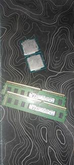 2x Intel CPU + 8GB DDR3 RAM, Computers en Software, Processors, Gebruikt, Intel, 2-core, LGA 1155