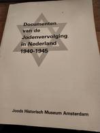 🔴Documenten van de Jodenvervolging in Nederland 1940-1945, Boeken, Ophalen of Verzenden, Tweede Wereldoorlog, Zo goed als nieuw