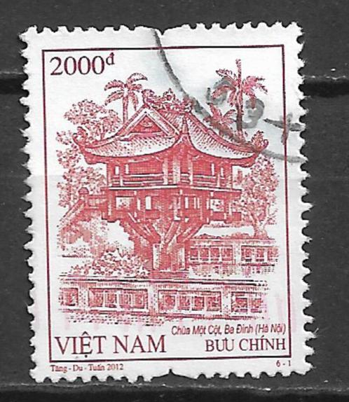 Vietnam 2012 Def serie tempels CTO, Postzegels en Munten, Postzegels | Azië, Gestempeld, Zuidoost-Azië, Verzenden