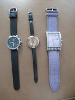 HORLOGE 3 st heel origineel 2x dames 1x Heren nw zie beschr., Overige merken, Leer, Staal, Polshorloge