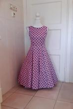 Fifty's swing dress Hepburn polka dot, Kleding | Dames, Jurken, Maat 38/40 (M), Overige kleuren, Verzenden, Nieuw