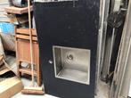 Wasbak met zwarte ombouw, Ophalen, Gebruikt, 50 tot 100 cm, 25 tot 50 cm
