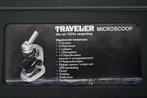 Traveler Microscoop 40x-1024x met accessoires, Ophalen of Verzenden, Gebruikt, 400x tot 1000x, Biologische microscoop