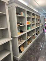 Luxe winkelkasten in topstaat – massief hout, lichtgrijs, Zakelijke goederen, Ophalen, Onbekend, Onbekend, Onbekend