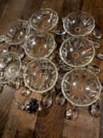 kroonluchterschaaltjes 8 st compleet vintage., Ophalen