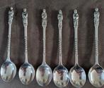 Set van 6 verzilverde apostel lepeltjes - Jaren 60, vintage., Antiek en Kunst, Ophalen of Verzenden