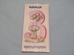 Leuke vintage verjaardagskaart 3 jaar met envelop NIEUW, Ophalen of Verzenden