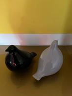 KERAMISCHE VOGELS. —.IN FASANO STIJL. —  ZWART/ GRIJS., Antiek en Kunst, Kunst | Designobjecten, Ophalen