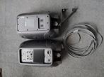 2 Geluidsboxen incl 4 statieven, Zo goed als nieuw, 120 watt of meer, Front, Rear of Stereo speakers, Ophalen