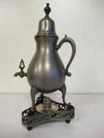 Tinnen koffiekan met kraantje en warmhouder, Ophalen of Verzenden