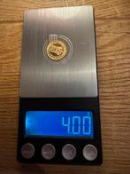 Goud Penning Koningshuis 4 gram 21,6 karaat 90% goud munt, Ophalen of Verzenden, Koningin Beatrix, Goud